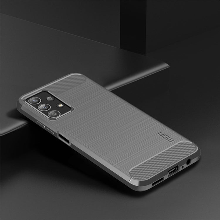 For Samsung Galaxy A23 / M23 / F23 MOFI Gentleness Series Brushed Texture Carbon Fiber Soft TPU Case(Gray) - Galaxy Phone Cases by MOFI | Online Shopping South Africa | PMC TechLife | Buy Now Pay Later Mobicred