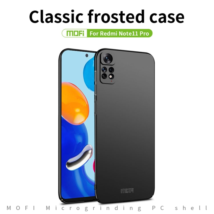 For Xiaomi Redmi Note 11 Pro Global MOFI Frosted PC Ultra-thin Hard  Phone Case(Red) - Xiaomi Cases by MOFI | Online Shopping South Africa | PMC Jewellery