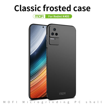 For Xiaomi Redmi K40S MOFI Frosted PC Ultra-thin Hard  Phone Case(Blue) - Xiaomi Cases by MOFI | Online Shopping South Africa | PMC Jewellery