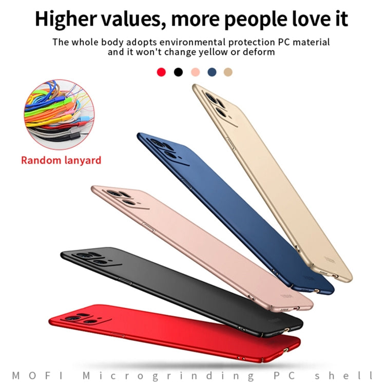 For OPPO Reno7 Pro MOFI Frosted PC Ultra-thin Hard Case(Black) - OPPO Cases by MOFI | Online Shopping South Africa | PMC TechLife | Buy Now Pay Later Mobicred