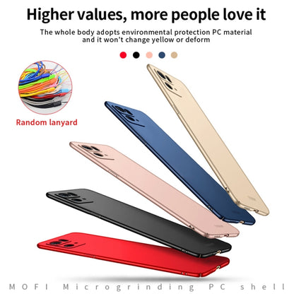 For OPPO Reno7 Pro MOFI Frosted PC Ultra-thin Hard Case(Gold) - OPPO Cases by MOFI | Online Shopping South Africa | PMC Jewellery