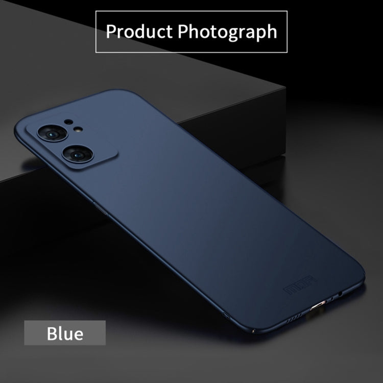 For OPPO Find X5 MOFI Frosted PC Ultra-thin Hard Case(Blue) - OPPO Cases by MOFI | Online Shopping South Africa | PMC TechLife