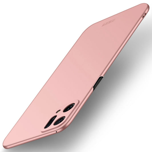 For OPPO Find X5 MOFI Frosted PC Ultra-thin Hard Case(Rose gold) - OPPO Cases by MOFI | Online Shopping South Africa | PMC Jewellery