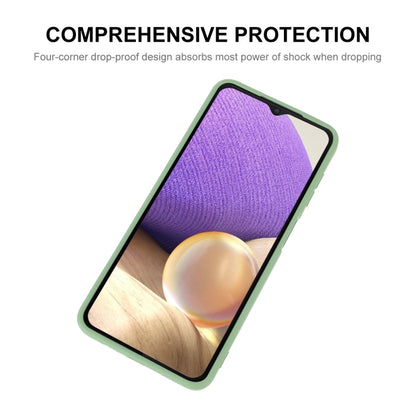 For Samsung Galaxy A32 5G ENKAY Liquid Silicone Soft Shockproof Phone Case(Light Green) - Galaxy Phone Cases by ENKAY | Online Shopping South Africa | PMC Jewellery