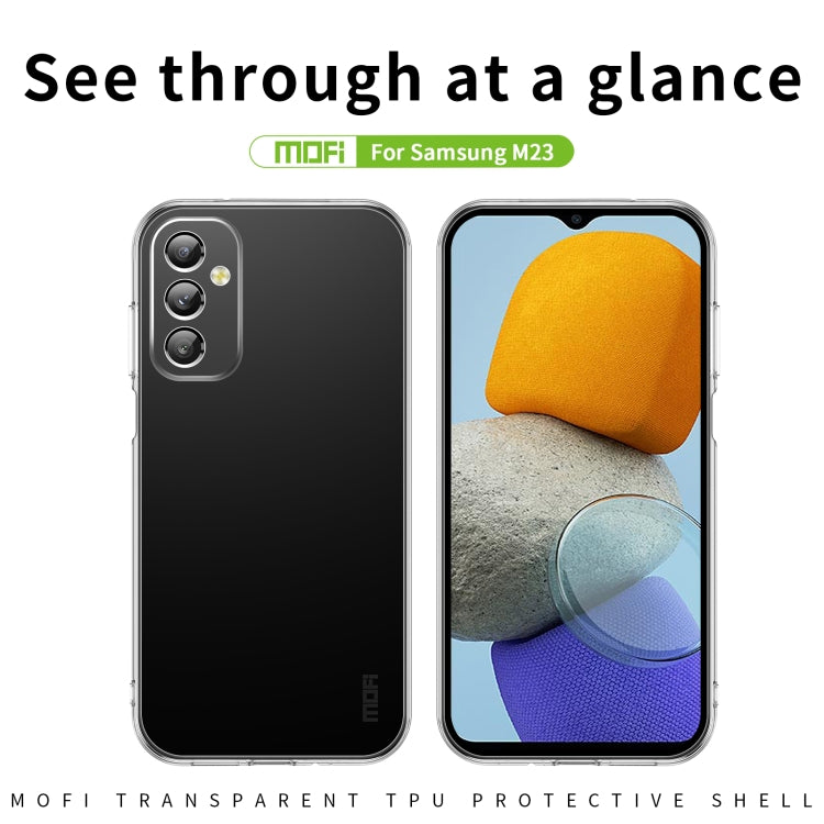 For Samsung Galaxy M23 MOFI Ming Series Ultra-thin TPU Phone Case(Transparent) - Galaxy Phone Cases by MOFI | Online Shopping South Africa | PMC Jewellery