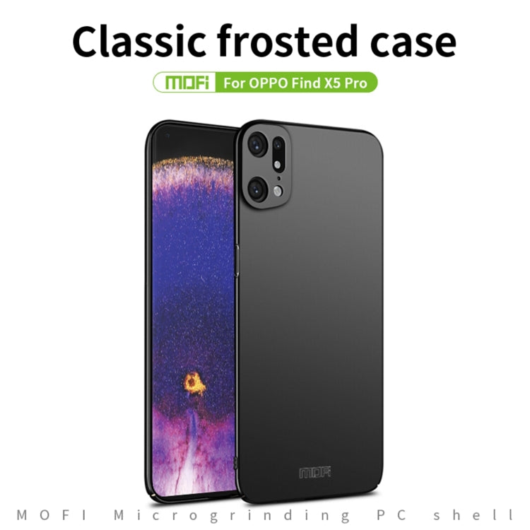 For OPPO Find X5 Pro MOFI Frosted PC Ultra-thin Hard Case(Red) -  by MOFI | Online Shopping South Africa | PMC Jewellery