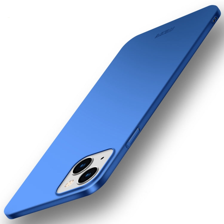 For iPhone 14 Plus MOFI Frosted PC Ultra-thin Hard Case  (Blue) - free shipping - PMC TechLife - Order now!