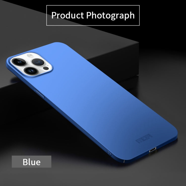 For iPhone 14 Pro MOFI Frosted PC Ultra-thin Hard Case (Blue) - iPhone 14 Pro Cases by MOFI | Online Shopping South Africa | PMC TechLife