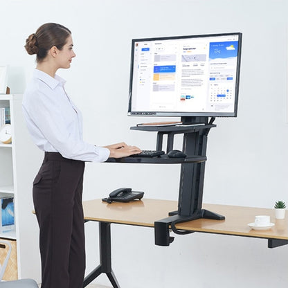 NORTH BAYOU NB L80 Dual Tray Stand Desk Table Clamp LCD Monitor Mount for 17-32 inch - TV Brackets & Mounts by PMC Jewellery | Online Shopping South Africa | PMC Jewellery | Buy Now Pay Later Mobicred