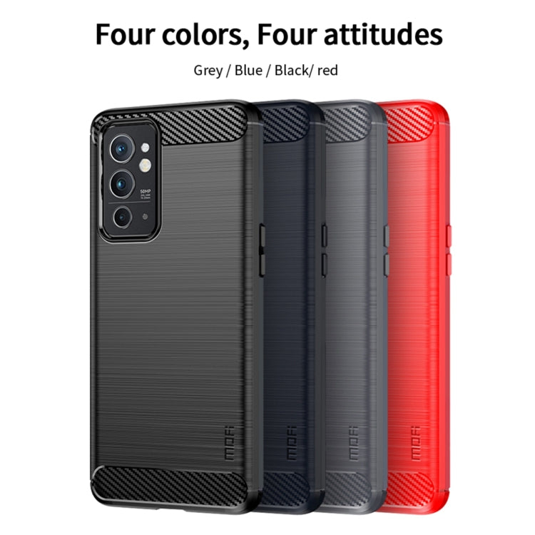 For OnePlus Nord 2T MOFI Gentleness Series Brushed Texture Carbon Fiber Soft TPU Case(Gray) - OnePlus Cases by MOFI | Online Shopping South Africa | PMC Jewellery