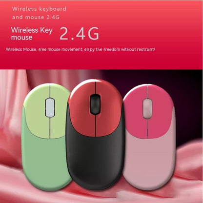 QW02 Wireless Keyboard Mouse Set(Red) - Wireless Keyboard by PMC Jewellery | Online Shopping South Africa | PMC Jewellery | Buy Now Pay Later Mobicred