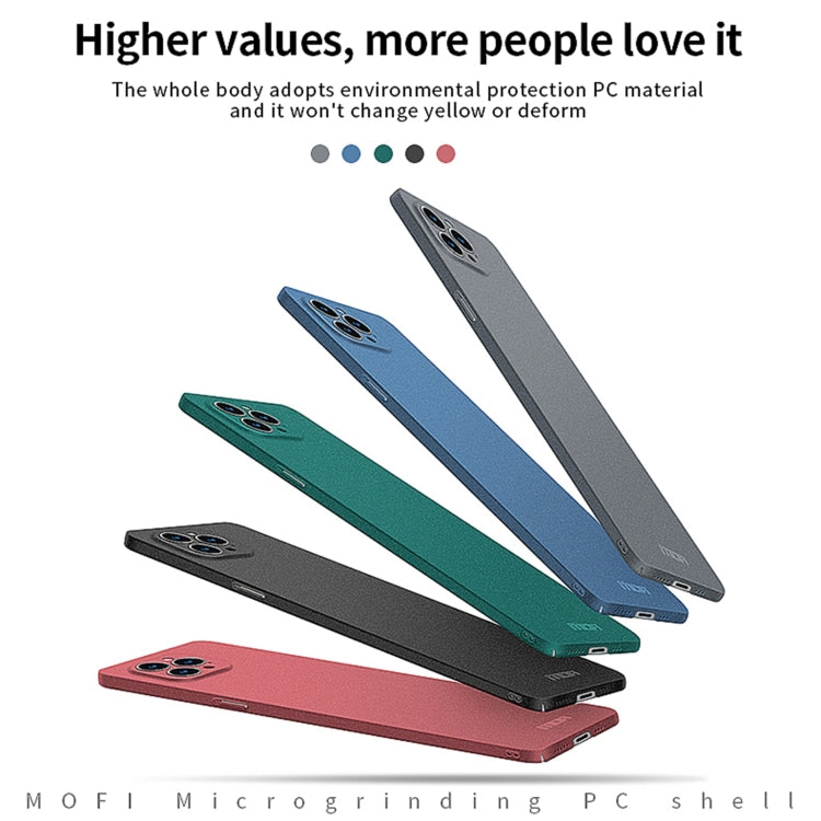 For iPhone 14 Pro MOFI Fandun Series Frosted PC Ultra-thin Phone Case(Green) - iPhone 14 Pro Cases by MOFI | Online Shopping South Africa | PMC Jewellery