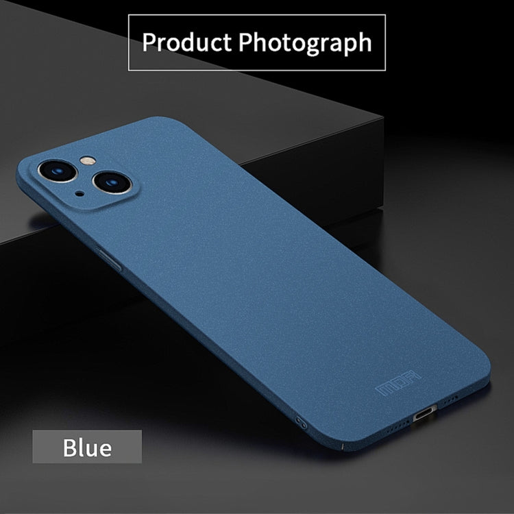 For iPhone 14 Plus  MOFI Fandun Series Frosted PC Ultra-thin Phone Case(Blue) - free shipping - PMC TechLife - Order now!