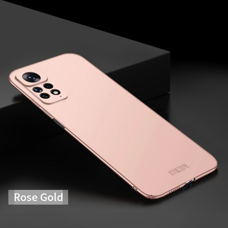 For Xiaomi Redmi Note 11E Pro MOFI Frosted PC Ultra-thin Hard Case(Rose Gold) - Xiaomi Cases by MOFI | Online Shopping South Africa | PMC TechLife | Buy Now Pay Later Mobicred