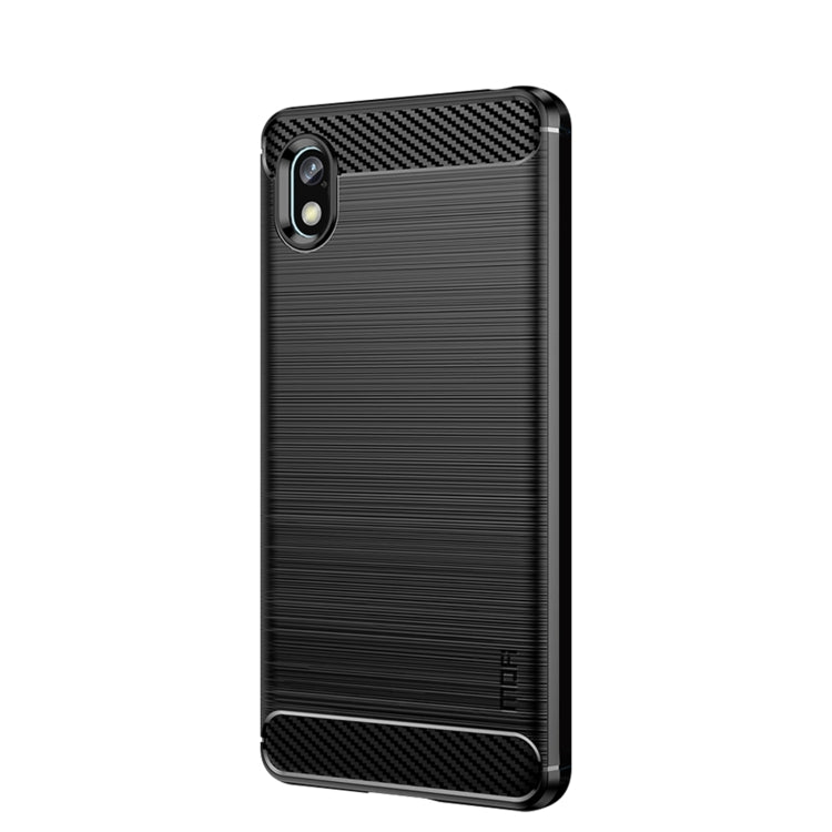 For Sony Xperia Ace 3 MOFI Gentleness Brushed Carbon Fiber Soft TPU Case(Black) - Sony Cases by MOFI | Online Shopping South Africa | PMC Jewellery