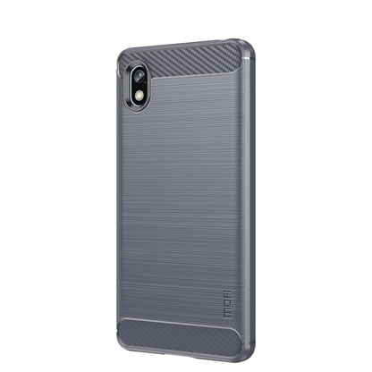 For Sony Xperia Ace 3 MOFI Gentleness Brushed Carbon Fiber Soft TPU Case(Gray) - Sony Cases by MOFI | Online Shopping South Africa | PMC Jewellery