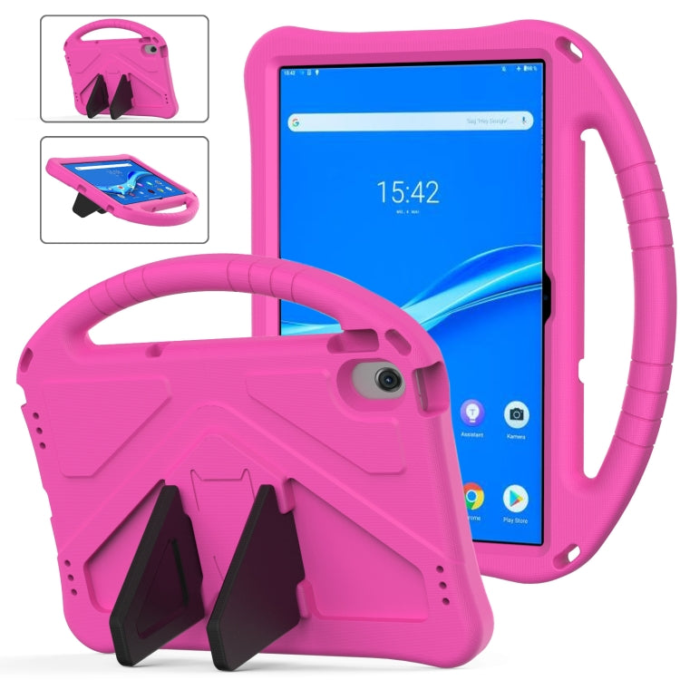 For Lenovo Tab M10 Plus 10.6 3rd Gen TB125FU 2022 EVA Shockproof Tablet Case with Holder(Rose Red) - Lenovo by PMC TechLife | Online Shopping South Africa | PMC TechLife | Buy Now Pay Later Mobicred