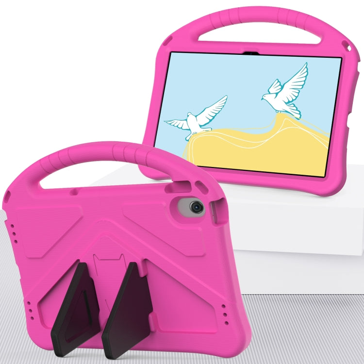 For Lenovo Tab M10 Plus 10.6 3rd Gen TB125FU 2022 EVA Shockproof Tablet Case with Holder(Rose Red) - Lenovo by PMC TechLife | Online Shopping South Africa | PMC TechLife | Buy Now Pay Later Mobicred