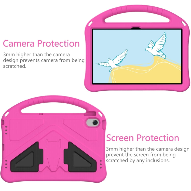 For Lenovo Tab M10 Plus 10.6 3rd Gen TB125FU 2022 EVA Shockproof Tablet Case with Holder(Rose Red) - Lenovo by PMC TechLife | Online Shopping South Africa | PMC TechLife | Buy Now Pay Later Mobicred