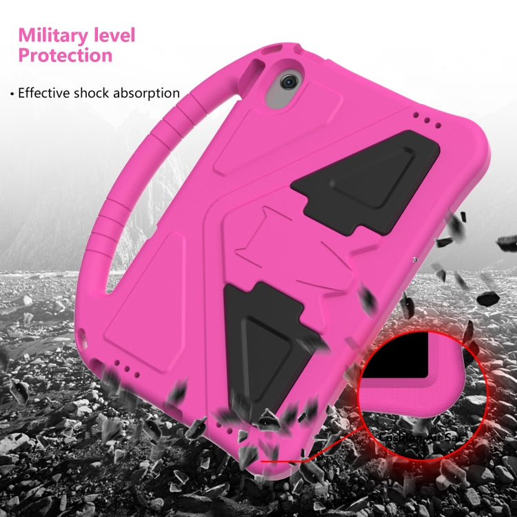 For Lenovo Tab M10 Plus 10.6 3rd Gen TB125FU 2022 EVA Shockproof Tablet Case with Holder(Rose Red) - Lenovo by PMC TechLife | Online Shopping South Africa | PMC TechLife | Buy Now Pay Later Mobicred