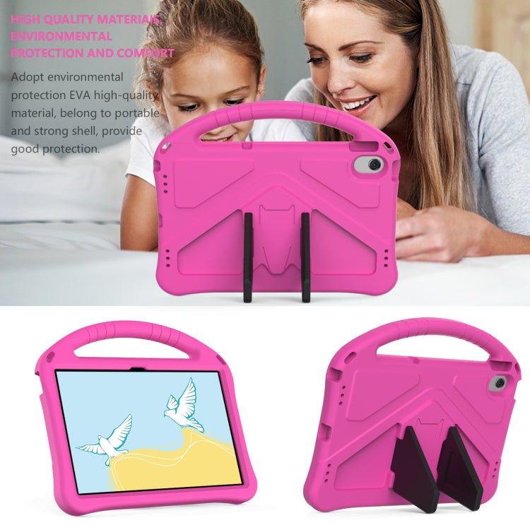 For Lenovo Tab M10 Plus 10.6 3rd Gen TB125FU 2022 EVA Shockproof Tablet Case with Holder(Rose Red) - Lenovo by PMC TechLife | Online Shopping South Africa | PMC TechLife | Buy Now Pay Later Mobicred
