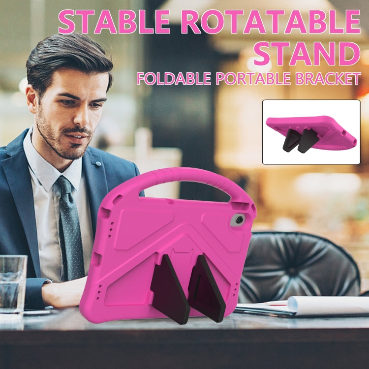 For Lenovo Tab M10 Plus 10.6 3rd Gen TB125FU 2022 EVA Shockproof Tablet Case with Holder(Rose Red) - Lenovo by PMC TechLife | Online Shopping South Africa | PMC TechLife | Buy Now Pay Later Mobicred