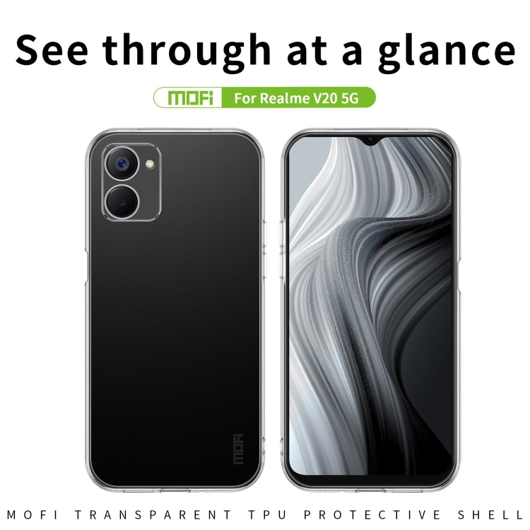 For Realme V20 5G MOFI Ming Series Ultra-thin TPU Phone Case(Transparent) - Realme Cases by MOFI | Online Shopping South Africa | PMC Jewellery