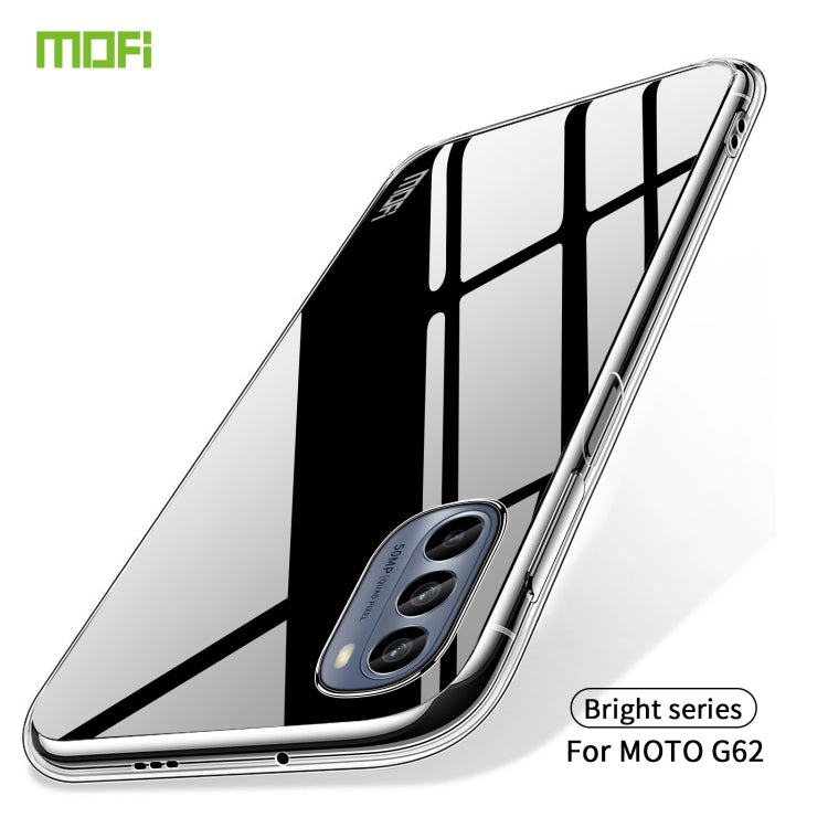 For Motorola Moto G62 5G MOFI Ming Series Ultra-thin TPU Phone Case(Transparent) - Motorola Cases by MOFI | Online Shopping South Africa | PMC Jewellery