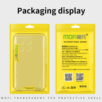 For vivo Y02s MOFI Ming Series Ultra-thin TPU Phone Case(Transparent) - vivo Cases by MOFI | Online Shopping South Africa | PMC Jewellery