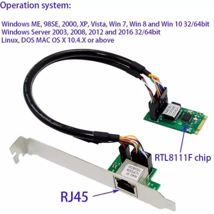 ST7245 M2 to RJ45 Network Card  for  RTL8111F Chipset - USB Network Adapter by PMC Jewellery | Online Shopping South Africa | PMC Jewellery | Buy Now Pay Later Mobicred