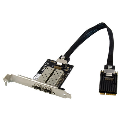 ST7243 MiniPCI-E Dual Interface Fiber Gigabit Fiber Optic SFP Server Network Card - USB Network Adapter by PMC Jewellery | Online Shopping South Africa | PMC Jewellery | Buy Now Pay Later Mobicred