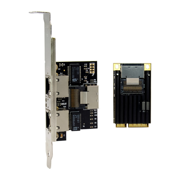 ST7242 Mini PCIE Dual RJ45 Gigabit Ethernet Networking Interface card NHI350AM2 - USB Network Adapter by PMC Jewellery | Online Shopping South Africa | PMC Jewellery | Buy Now Pay Later Mobicred