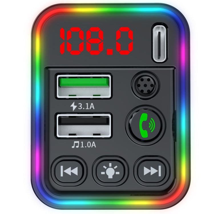 F19 Fast Charging Dual USB Blue Tooth Transmisor  Car Mp3 Player - Bluetooth Car Kits by PMC TechLife | Online Shopping South Africa | PMC TechLife | Buy Now Pay Later Mobicred