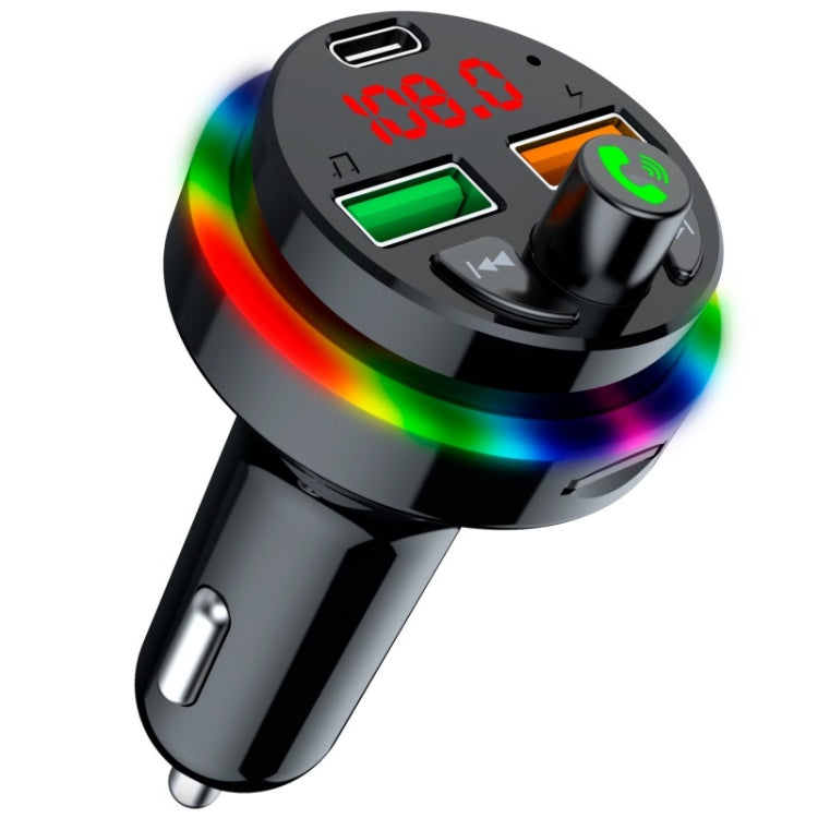 PDF17 Car Bluetooth 5.0 Charger FM Transmitter Type-C Dual USB MP3 Music Player - Bluetooth Car Kits by PMC Jewellery | Online Shopping South Africa | PMC Jewellery | Buy Now Pay Later Mobicred