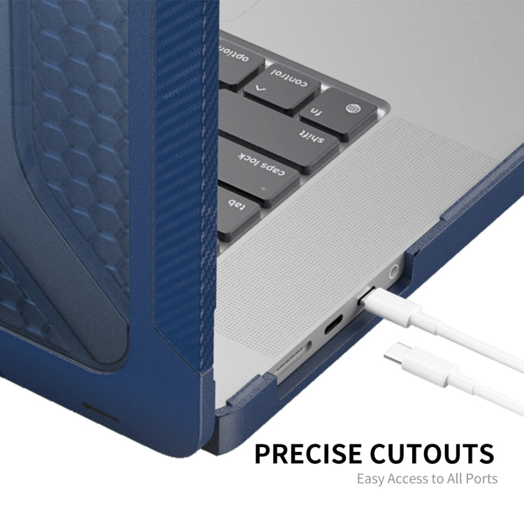 For MacBook Pro 14.2 A2442/A2779 2023 ENKAY Hat-Prince 3 in 1 Protective Bracket  Case Cover Hard Shell with TPU Keyboard Film / Anti-dust Plugs, Version:US(Black) - MacBook Pro Cases by ENKAY | Online Shopping South Africa | PMC Jewellery | Buy Now Pay Later Mobicred