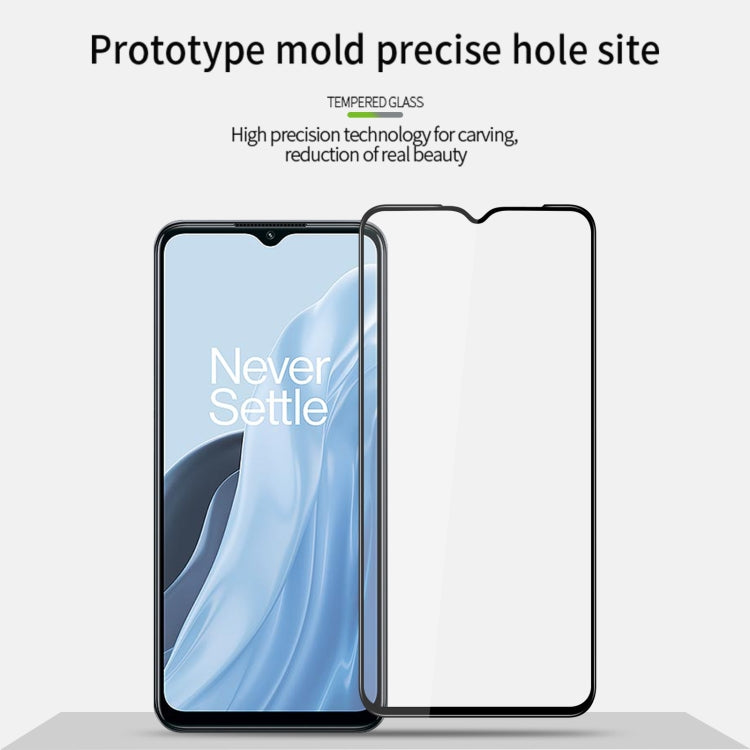 For OnePlus Nord N300 MOFI 9H 3D Explosion-proof Curved Screen Tempered Glass Film(Black) - OnePlus Tempered Glass by MOFI | Online Shopping South Africa | PMC TechLife