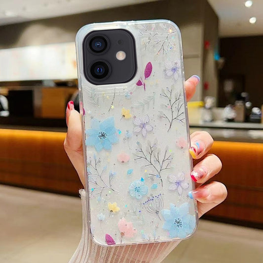 For iPhone 12 mini Fresh Small Floral Epoxy TPU Phone Case(D05) - iPhone 12 mini Cases by PMC Jewellery | Online Shopping South Africa | PMC Jewellery