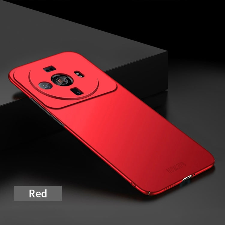 For Xiaomi 12s Ultra MOFI Micro Frosted PC Ultra-thin Hard Case(Red) - Xiaomi Cases by MOFI | Online Shopping South Africa | PMC Jewellery | Buy Now Pay Later Mobicred