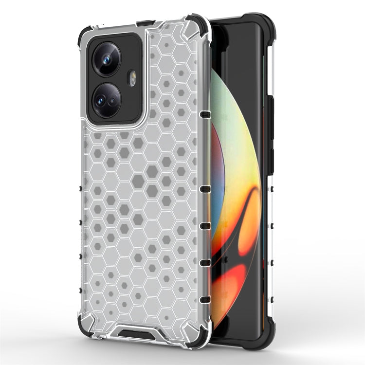 For Realme 10 Pro 5G Honeycomb Phone Case(White) - Realme Cases by PMC TechLife | Online Shopping South Africa | PMC TechLife | Buy Now Pay Later Mobicred