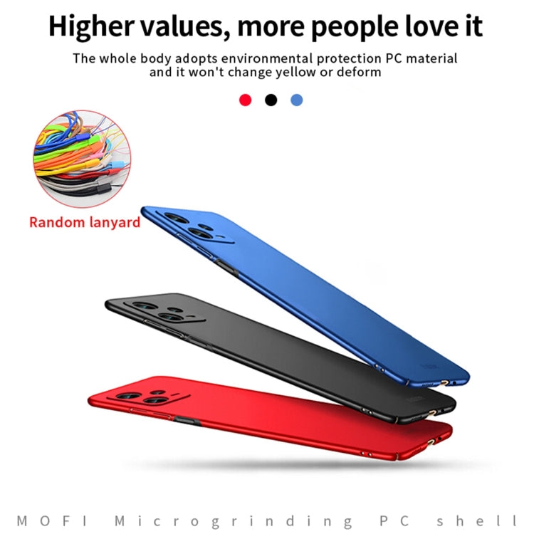 For Xiaomi Redmi Note 12 Pro 5G China MOFI Micro Frosted PC Ultra-thin Hard Case(Blue) - Xiaomi Cases by MOFI | Online Shopping South Africa | PMC TechLife | Buy Now Pay Later Mobicred