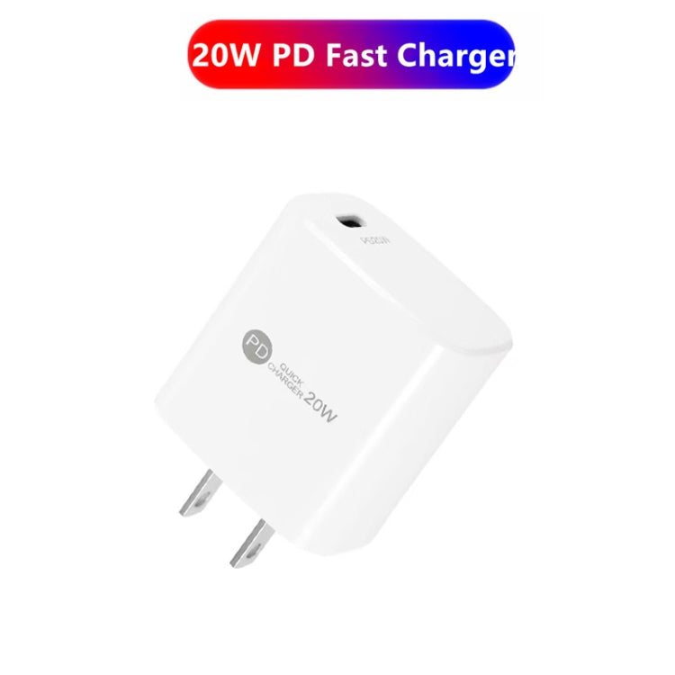 PD11 Mini Single Port PD3.0 USB-C / Type-C 20W Fast Charger for iPhone / iPad Series, US Plug(White) - USB Charger by PMC Jewellery | Online Shopping South Africa | PMC Jewellery | Buy Now Pay Later Mobicred