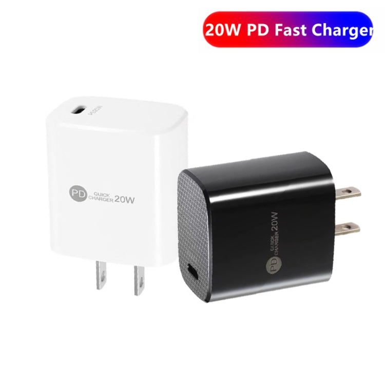 PD11 Mini Single Port PD3.0 USB-C / Type-C 20W Fast Charger for iPhone / iPad Series, US Plug(White) - USB Charger by PMC Jewellery | Online Shopping South Africa | PMC Jewellery | Buy Now Pay Later Mobicred