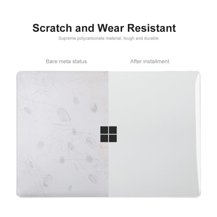 For Microsoft Surface Laptop 2/3/4/5 13.5 Cloth 1769/1867/1958/1950 ENKAY Hat-Prince Shockproof Crystal Hard Case(Transparent) - Microsoft by ENKAY | Online Shopping South Africa | PMC Jewellery | Buy Now Pay Later Mobicred