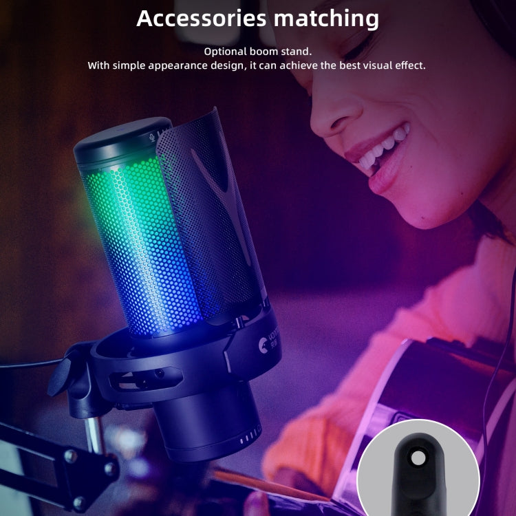 Yanmai GM7 USB Gaming Laptop Microphone with RGB Light - free shipping - PMC Jewellery - Order now!