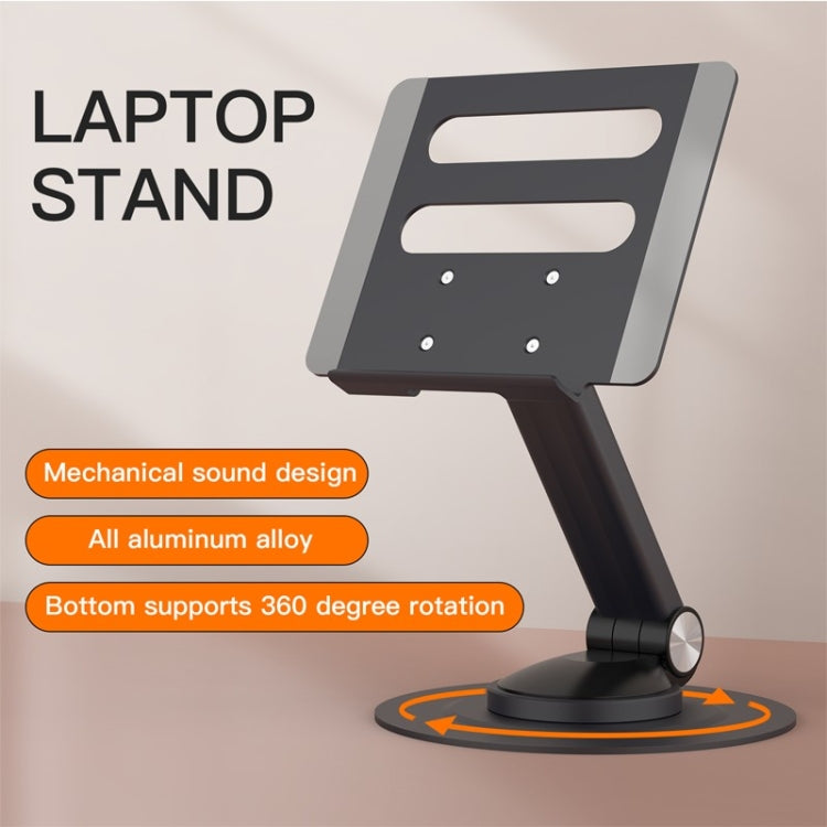 P4 360 Degrees Rotating Aluminum Metal Riser Tablet Laptop PC Stand Holder - Laptop Stand by PMC Jewellery | Online Shopping South Africa | PMC Jewellery | Buy Now Pay Later Mobicred