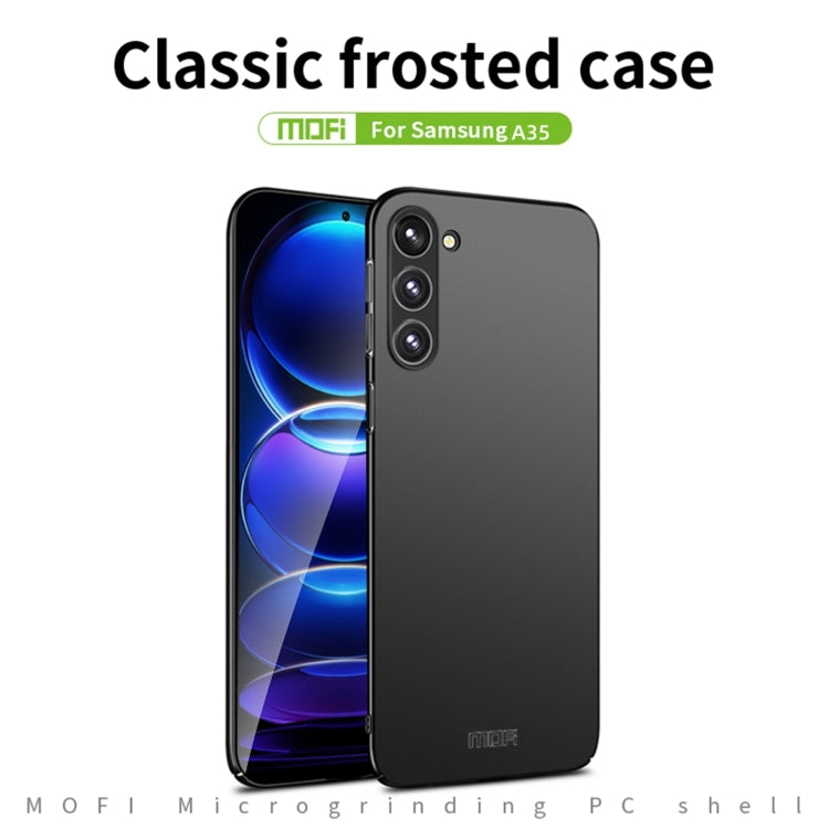 For Samsung Galaxy A35 5G MOFI Frosted PC Ultra-thin Hard Phone Case(Red) - Galaxy Phone Cases by MOFI | Online Shopping South Africa | PMC Jewellery