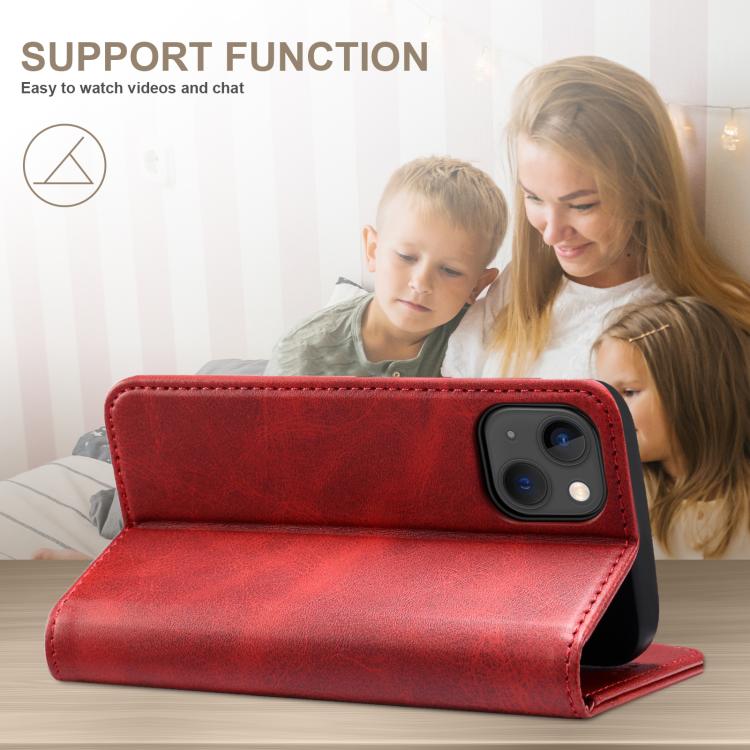 For Samsung Galaxy S25 Ultra 5G Suteni Calf Texture Horizontal Flip Leather Phone Case(Red) - Galaxy S25 Ultra 5G Cases by Suteni | Online Shopping South Africa | PMC Jewellery | Buy Now Pay Later Mobicred