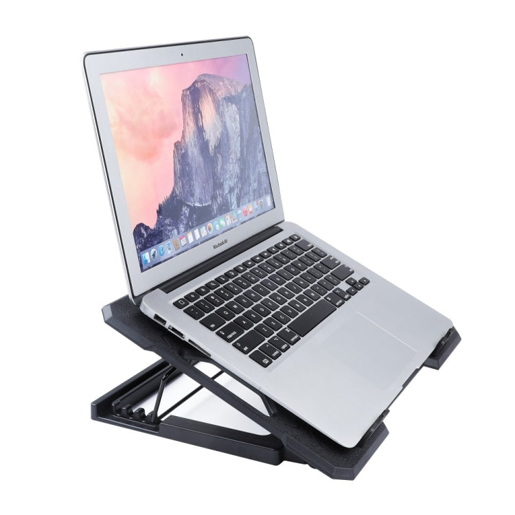 S100 One Fan Adjustable Height Dual USB Ports Laptop Cooling Pad - Cooling Pads by PMC Jewellery | Online Shopping South Africa | PMC Jewellery | Buy Now Pay Later Mobicred