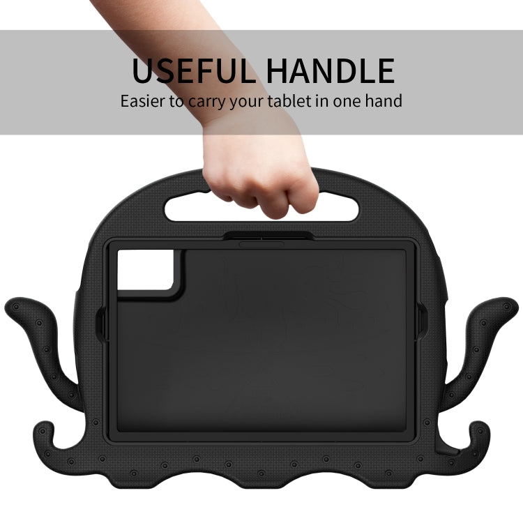 For Lenovo Tab M11 /Xiaoxin Pad 11 2024 Octopus Style EVA Hybrid PC Shockproof Tablet Case with Strap(Black) - Lenovo by PMC Jewellery | Online Shopping South Africa | PMC Jewellery | Buy Now Pay Later Mobicred