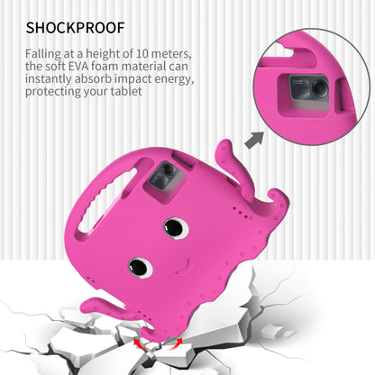 For Lenovo Tab M11 /Xiaoxin Pad 11 2024 Octopus Style EVA Hybrid PC Shockproof Tablet Case with Strap(Rose Red) - Lenovo by PMC Jewellery | Online Shopping South Africa | PMC Jewellery | Buy Now Pay Later Mobicred